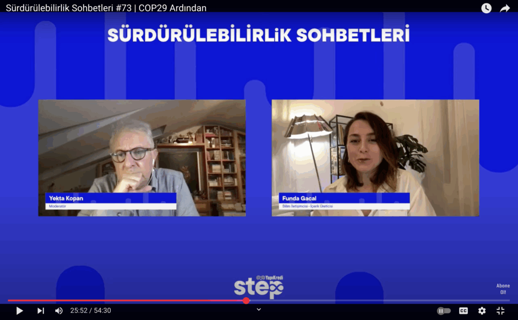 Funda Gacal Yekta Kopan konuğu oldu. COP